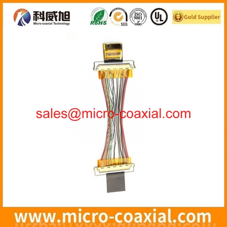 Manufactured I-PEX 2576-120-00 micro-miniature coaxial cable assembly I-PEX 20847-040T-01 LVDS eDP cable assemblies provider