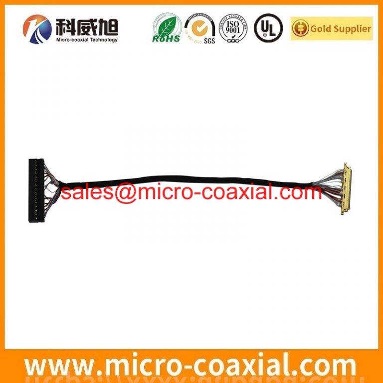 Custom MDF76KBW-30S-1H(55) micro coax cable assembly I-PEX 20324-032E-11 eDP LVDS cable Assemblies factory