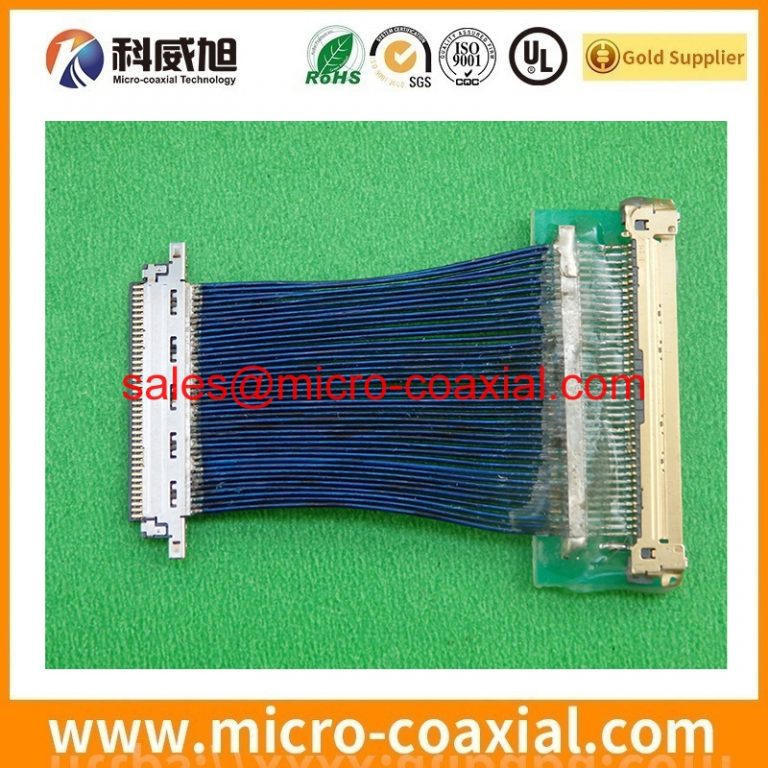 Manufactured DF36A-15S-0.4V(55) fine micro coax cable assembly DF80D-30P-0.5SD(52) eDP LVDS cable Assemblies Supplier