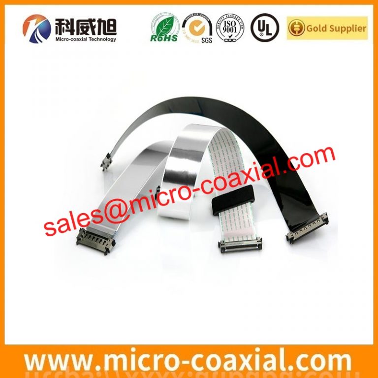 Custom I-PEX 20633-330T-01S thin coaxial cable assembly DF81-40P-SHL LVDS eDP cable Assembly vendor