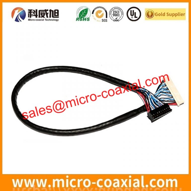 custom I-PEX 20496-040-40 fine pitch connector cable assembly I-PEX 20320 LVDS eDP cable Assemblies Manufacturing plant