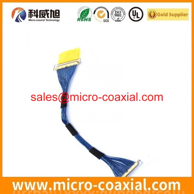 custom FISE20C00107799-RK micro coaxial connector cable assembly DF56C-30S-0.3V(51) eDP LVDS cable assembly manufacturer