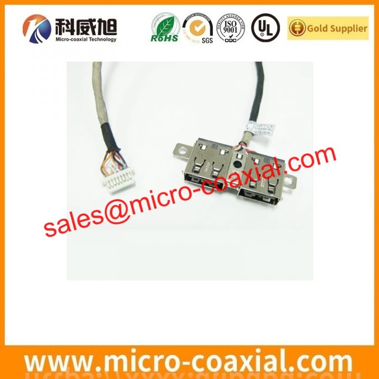 Built I-PEX 20340 micro-coxial cable assembly SSL01-10L3-1000 LVDS eDP cable Assemblies manufacturer