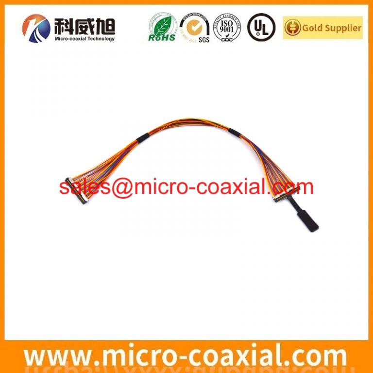 custom DF80-40S-0.5V(52) Micro-Coax cable assembly I-PEX 20472 LVDS eDP cable Assemblies provider