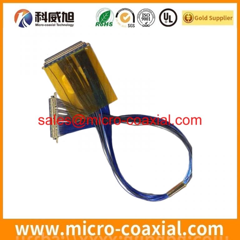 Custom I-PEX FPL II SGC cable assembly FI-RNC3-1A-1E-15000-T LVDS eDP cable Assemblies Provider