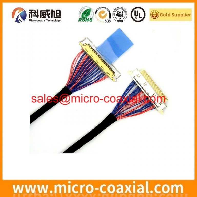 custom DF80-40P-0.5SD(52) Fine Micro Coax cable assembly FISE20C00107799-RK LVDS eDP cable Assemblies Manufactory