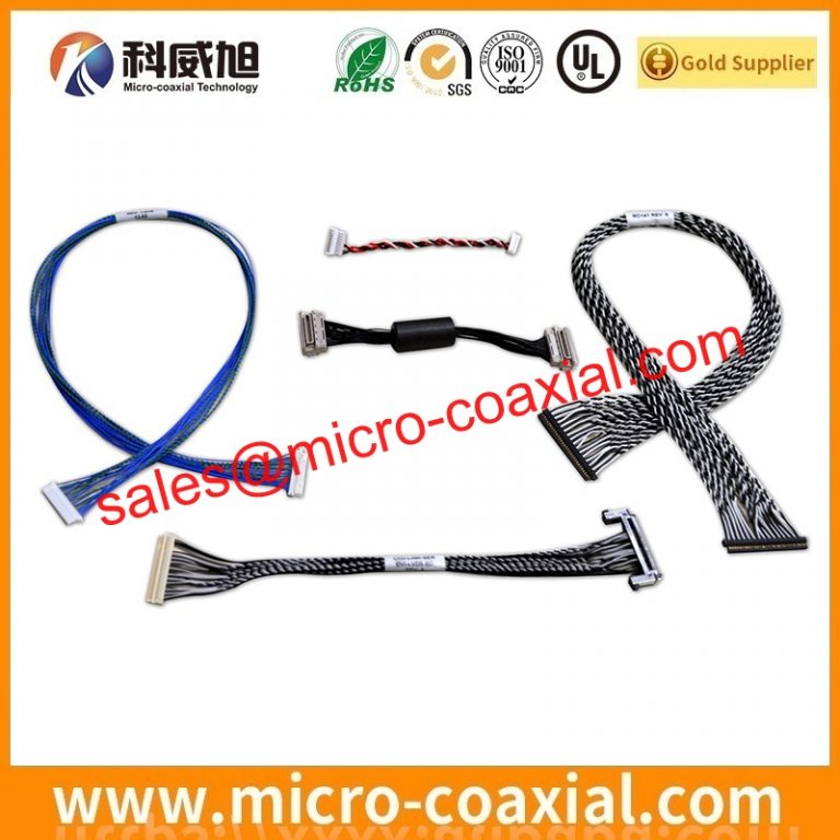 custom I-PEX 2047-0251 micro coax cable assembly USLS00-34-B eDP LVDS cable assemblies factory