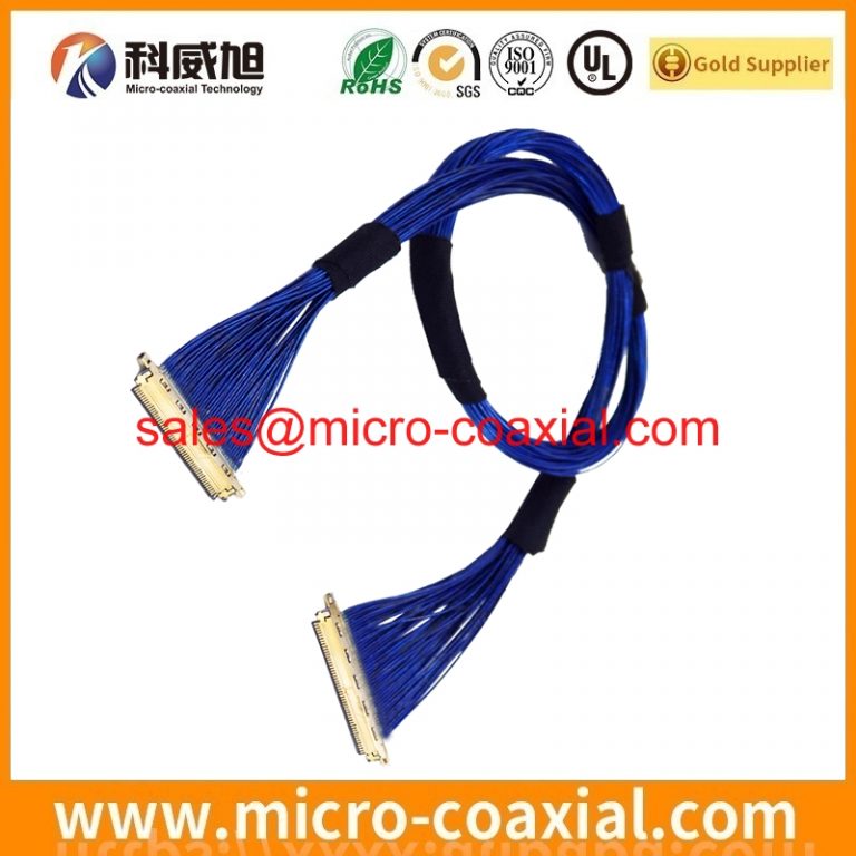 custom I-PEX 20326 thin coaxial cable assembly JF08R0R051030UA eDP LVDS cable Assemblies Provider