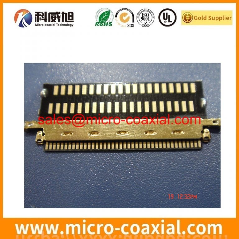 Custom I-PEX 20438 Micro Coax cable assembly LVC-C30SFYG LVDS eDP cable Assemblies Manufactory