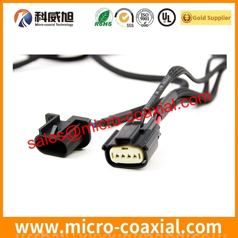 Built I PEX 2576 eDP cable board to fine coaxial V by One cable Assembly supplier High Quality