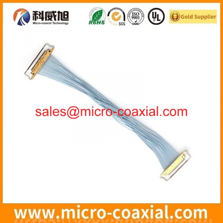 Manufactured I-PEX 2182-014-03 micro-coxial cable assembly DF81-50P-LCH LVDS eDP cable Assembly supplier