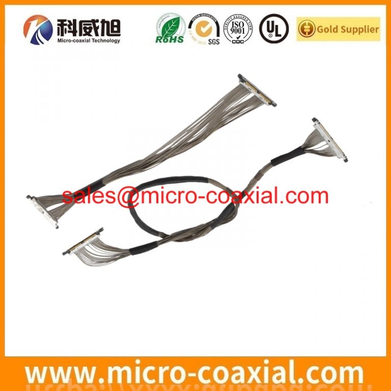 custom I-PEX 2004-0441F Fine Micro Coax cable assembly FI-RNC3-1B-1E-15000-T eDP LVDS cable assemblies Manufactory