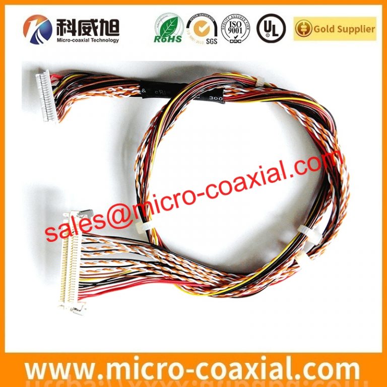 custom DF80D-50P-0.5SD(52) board-to-fine coaxial cable assembly DF36-25P-SHL eDP LVDS cable assemblies provider