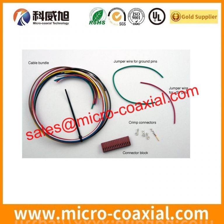 Custom I-PEX 2766-0501 fine pitch harness cable assembly I-PEXFCX cable assembly DF81D-30P-0.4SD(51) eDP LVDS cable assemblies Vendor