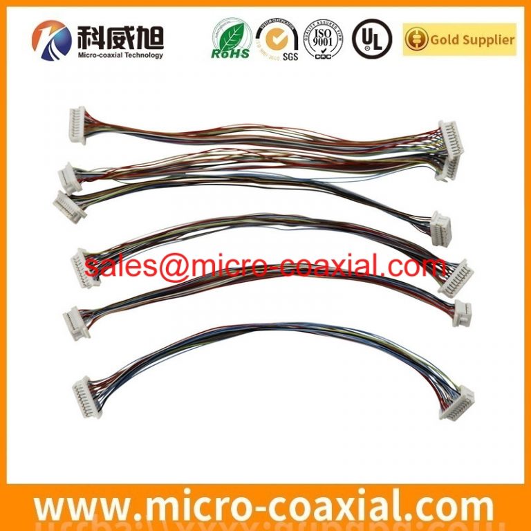 custom I-PEX 20408-Y44T-01F fine pitch harness cable assembly DF36-30P-0.4SD(55) eDP LVDS cable assembly Supplier