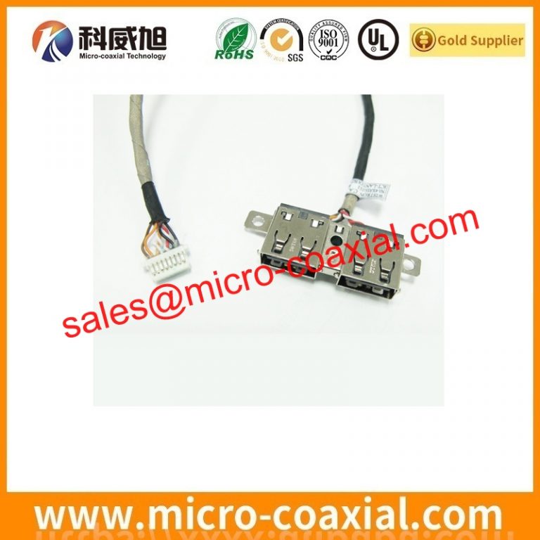 Manufactured I-PEX 2182-010-03 micro coaxial connector cable assembly I-PEX 20682-040E-02 LVDS cable eDP cable Assembly manufactory