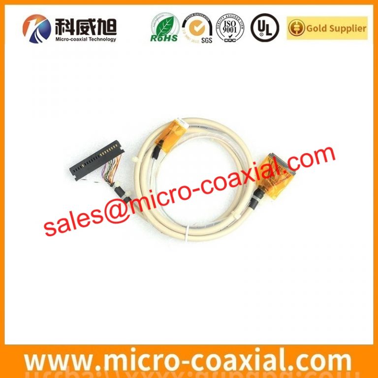 Custom DF56C-26S-0.3V(51) fine micro coax cable assembly DF36A-25P-SHL LVDS eDP cable assemblies supplier