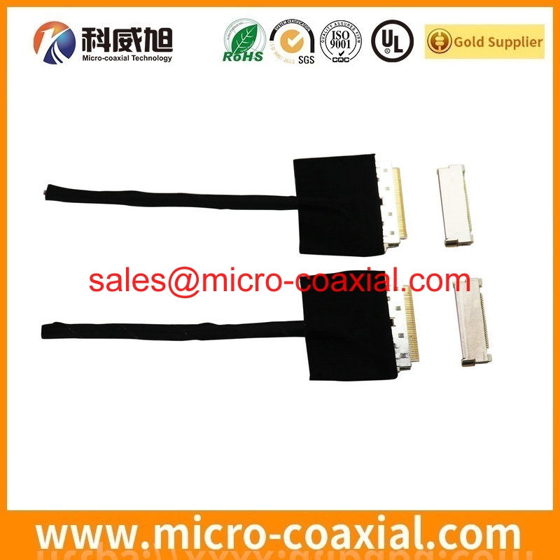 Custom I-PEX 1653 micro coaxial cable I-PEX 20439-040E-01 eDP cable Assemblies manufacturing plant