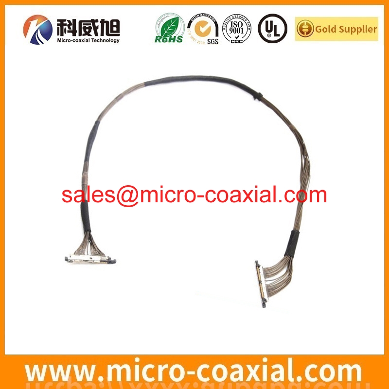 Custom I-PEX 20422 micro coaxial connector cable I-PEX 20389-Y30E-02 TTL cable assembly provider