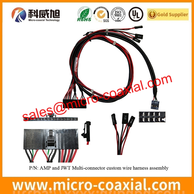 Custom I PEX 20497 050T 30 fine pitch cable I PEX 20345 040T 32R LVDS cable Assemblies Manufactory 2
