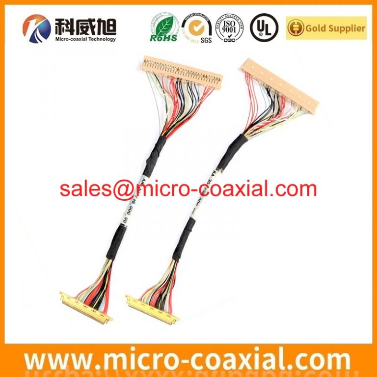 Manufactured DF80D-30P-0.5SD(52) Fine Micro Coax cable assembly I-PEX 20197-020U-F LVDS cable eDP cable assemblies manufacturing plant