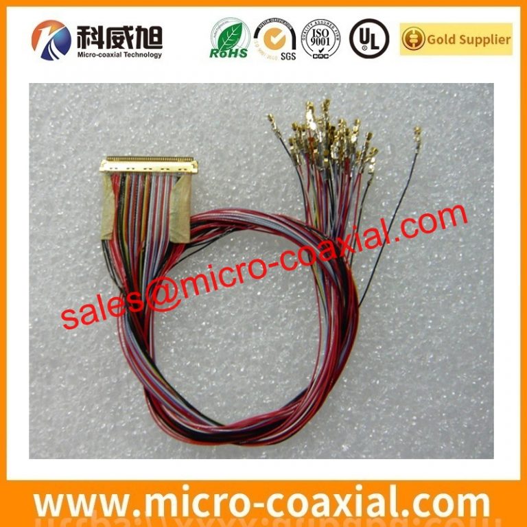 custom I-PEX 20143-050E-20F fine-wire coaxial cable assembly DF80-40P-0.5SD(51) eDP LVDS cable Assemblies provider