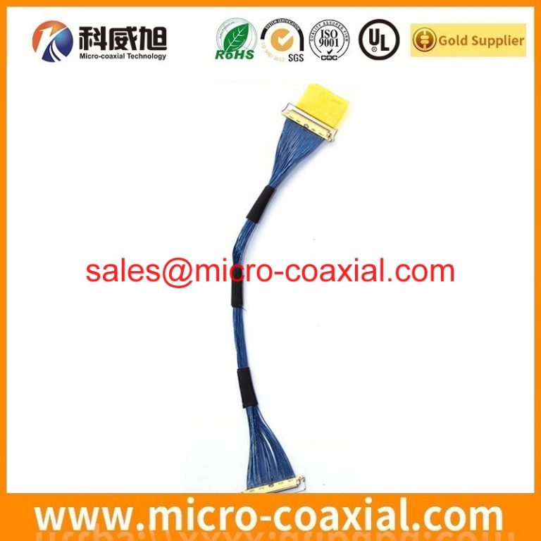 Custom I-PEX 3204-0301 micro-coxial cable assembly USL00-40L-C LVDS eDP cable Assemblies Factory