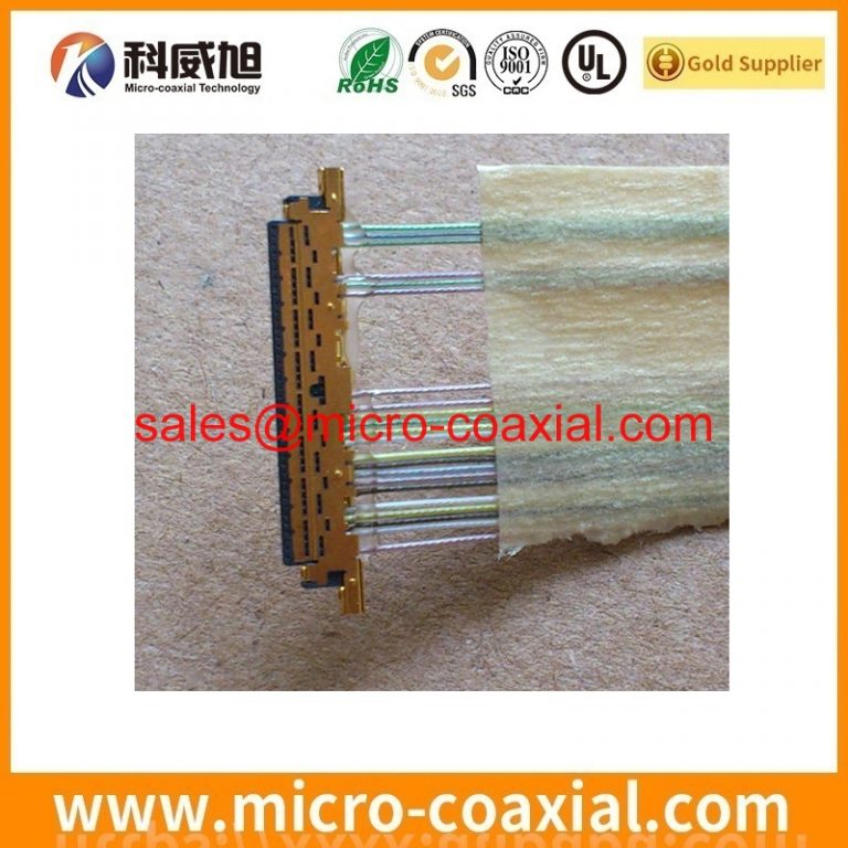 custom FI-S4P-HFE micro coaxial connector cable assembly I-PEX 20389-Y30E-03 LVDS eDP cable Assemblies Provider