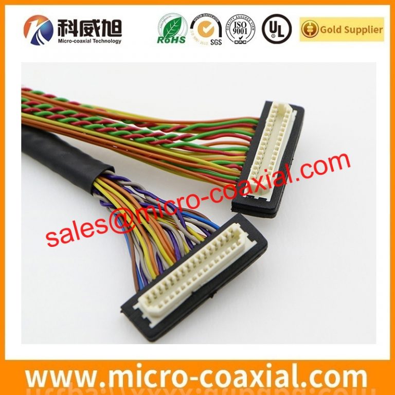 customized I-PEX 20849-030E-01 micro coaxial cable assembly I-PEX 20454-330T LVDS cable eDP cable assemblies Manufacturing plant
