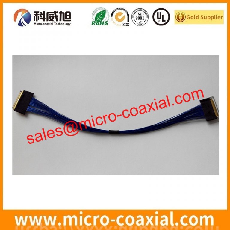 Manufactured I-PEX 20682-030E-02 micro-miniature coaxial cable assembly DF80-30P-SHL(52) eDP LVDS cable assemblies manufacturing plant