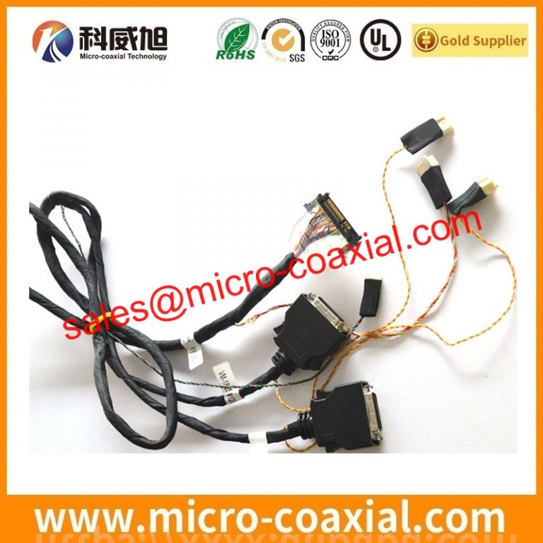 custom I-PEX 2496-030 fine micro coax cable assembly HD1P040-CSH1-10000 LVDS eDP cable Assembly manufactory