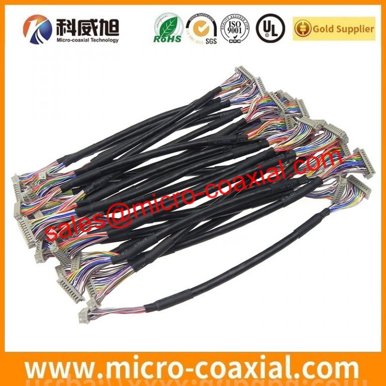 Custom I-PEX 20877-040T-01 Fine Micro Coax cable assembly USLS20-30 LVDS eDP cable Assemblies provider