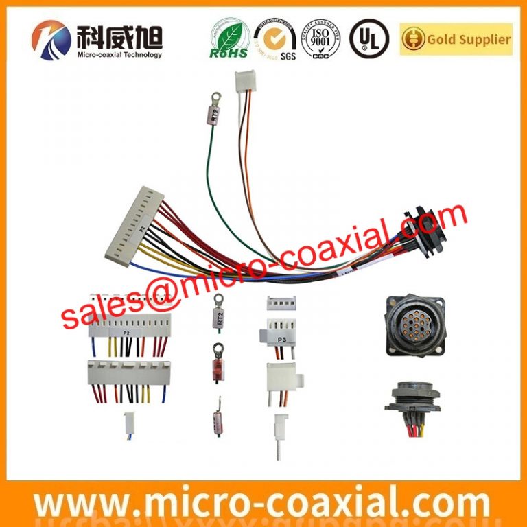 custom DF80-50P-SHL micro coax cable assembly I-PEX 20474-030E-12 LVDS cable eDP cable assemblies Manufactory