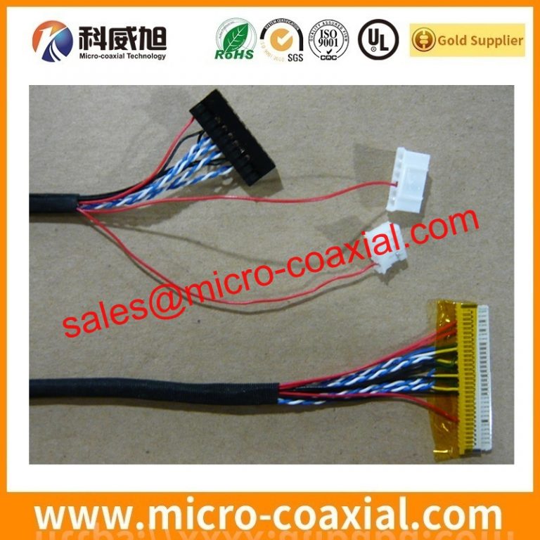 Custom DF56J-50S-0.3V(51) micro-coxial cable assembly DF36C-15P-0.4SD(55) LVDS eDP cable assembly manufacturer