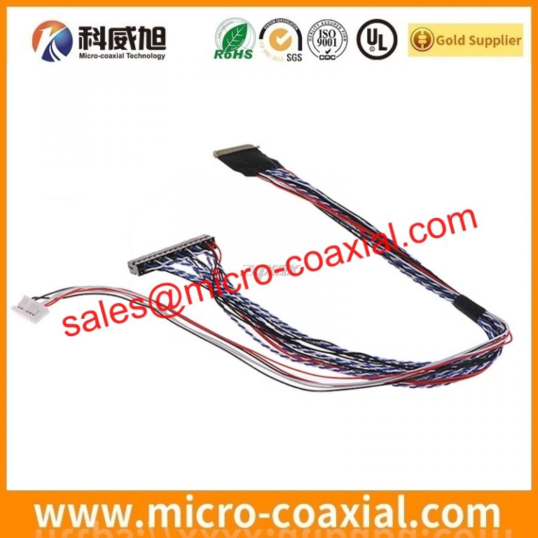 customized I-PEX 20152-020U-30F micro-miniature coaxial cable assembly I-PEX 2799-0401 LVDS eDP cable Assemblies supplier