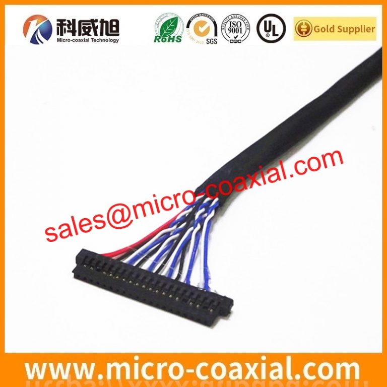 Built I-PEX 20439 fine micro coaxial cable assembly F49-40P-SHL eDP LVDS cable Assemblies Provider