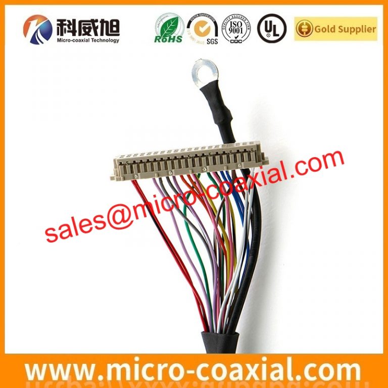 customized DF80-40P-SHL(52) micro-miniature coaxial cable assembly XSLS00-40-A LVDS cable eDP cable Assembly Provider