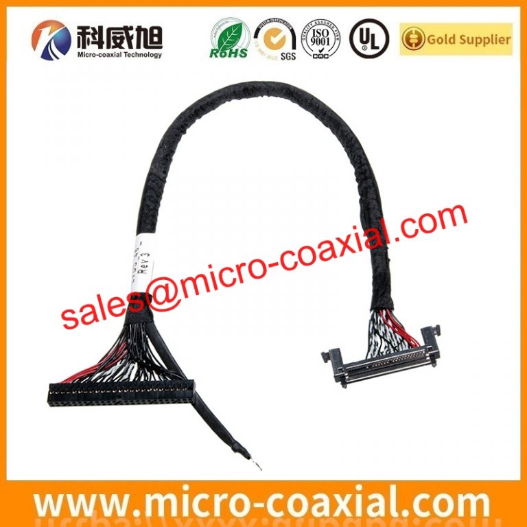 custom DF81-50P-LCH board-to-fine coaxial cable assembly DF80D-30P-0.5SD(51) LVDS cable eDP cable Assembly provider