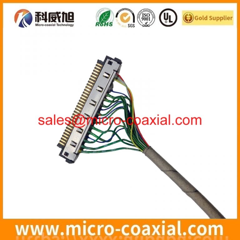 custom DF80-30S-0.5V(52) micro coaxial connector cable assembly FI-RE41S-HF-R1500-CN LVDS eDP cable assembly Manufacturing plant