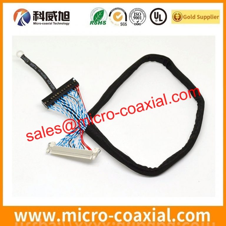 Manufactured I-PEX 20386-Y30T-12F micro flex coaxial cable assembly DF36-40P-0.4SD eDP LVDS cable assemblies factory