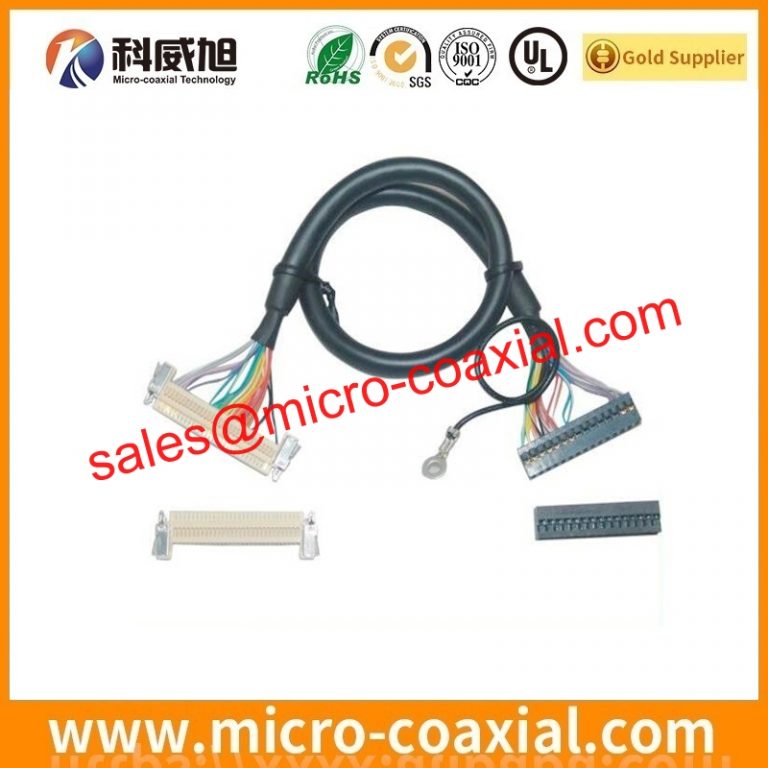 customized I-PEX 2766-0101 Micro Coax cable assembly I-PEX 20496-040-40 LVDS cable eDP cable assembly provider