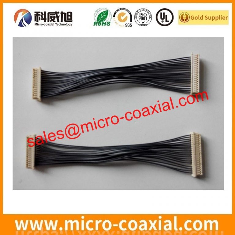 customized FI-W13P-HFE-E1500 micro flex coaxial cable assembly 2023488-1 eDP LVDS cable assemblies factory