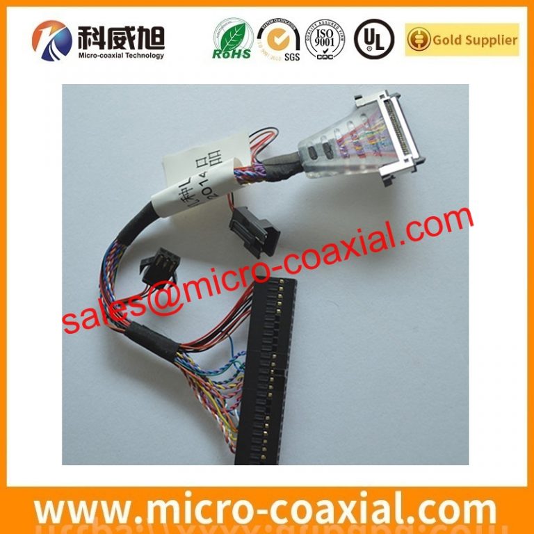 Custom I-PEX 3398 thin coaxial cable assembly FI-Z30S-HF-R6000 LVDS eDP cable assemblies Factory