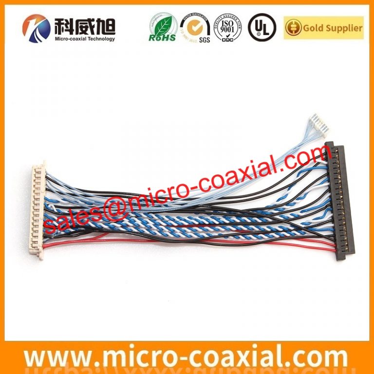 Built FI-W15P-HFE-E1500 Micro Coaxial cable assembly I-PEX 20143-040E-20F LVDS cable eDP cable assemblies provider