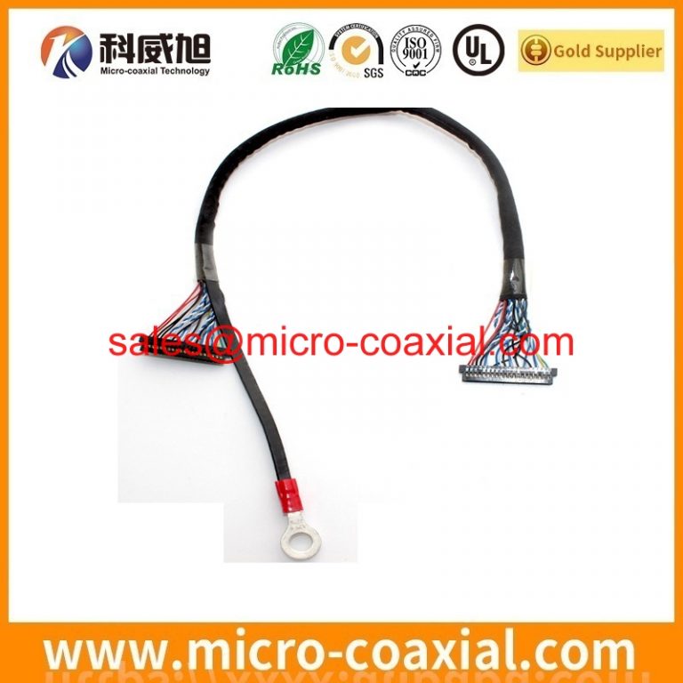 Custom I-PEX 20227-030U-21F micro-coxial cable assembly FX16-31P-GNDL LVDS eDP cable assemblies factory
