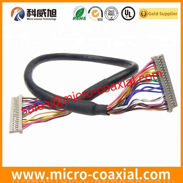 Manufactured DF80D-50P-0.5SD(51) Fine Micro Coax cable assembly FI-JW34S-VF16-R3000 LVDS cable eDP cable assembly manufactory