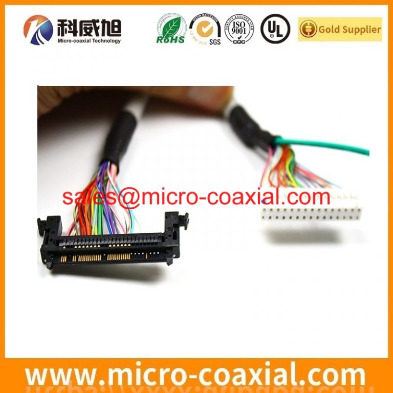 custom I-PEX 2619 micro coaxial cable assembly DF36-50P-0.4SD(51) LVDS eDP cable Assemblies manufactory