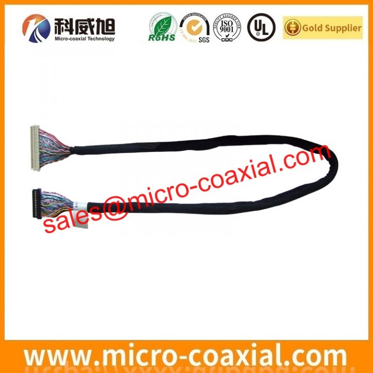 custom I-PEX CABLINE V micro coaxial connector cable assembly SSL00-40S-1500 LVDS eDP cable Assembly Supplier