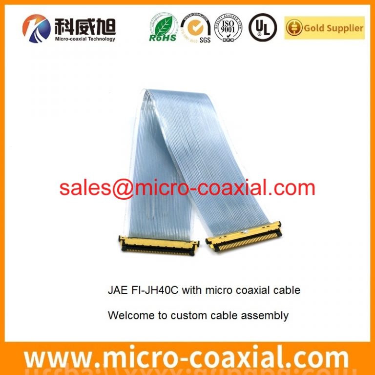 custom FX15SC-51S-0.5SV micro coaxial connector cable assembly DF80-50P-SHL(52) LVDS eDP cable assembly factory