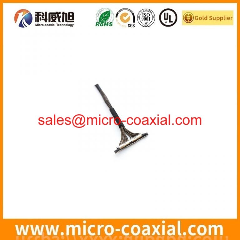 Custom 5-2069716-3 MCX cable assembly DF36A-15S-0.4V(55) LVDS eDP cable Assemblies Manufacturer